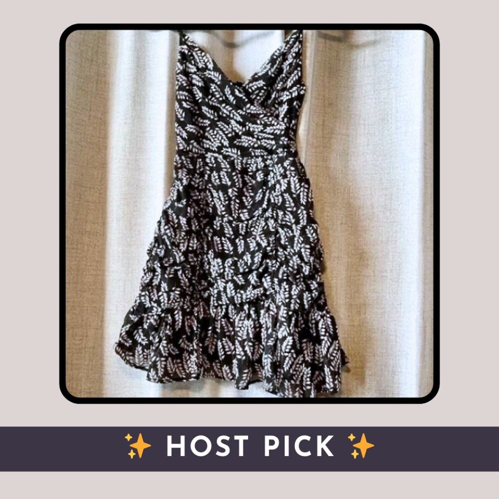 NWT ♡ Papaya ♡ Surplice Ruffled Sundress - Fern Print